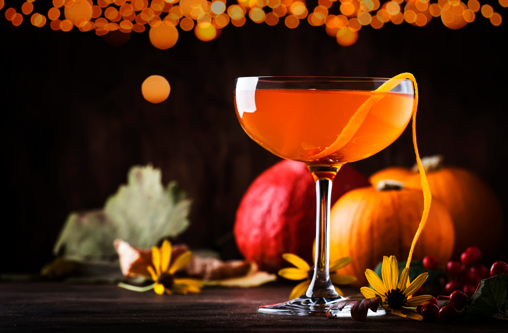 Halloween Cocktail with Gin